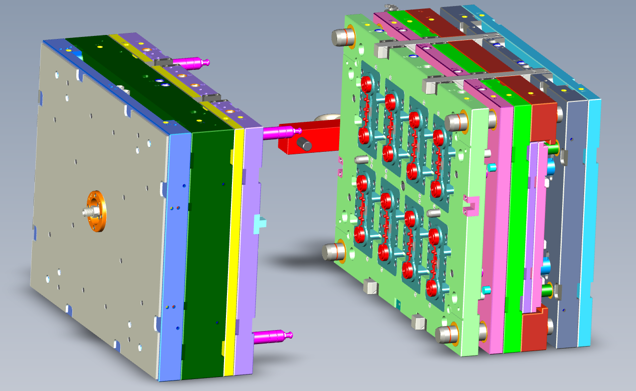 image illustrant le service étude avec une modélisation 3D d'un moule